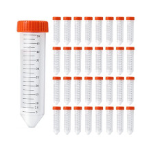 Conical centrifuge tubes 50 ml, 125 pieces, sterile test tubes with screw cap