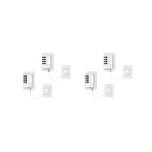 Refrigerator lock with code, 4-pack refrigerator locks, no drilling required, refrigerator locks for refrigerators, wine coolers, window drawers