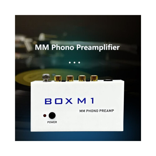 BOX M1 Preamplifier for Turntables Phono Amplifier Gramophone Turntable Amplifier EU Plug 2