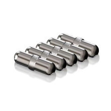 Magnetic stir bar, stainless steel, suitable for self-stirring beakers, 5 pieces