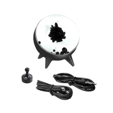 Magnetic Liquid Pickup Music Rhythm Light - Visualized Desktop Ornament, Home Decoration Speaker Sound Partner Light Black