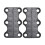 Magnetic shoe closure, quick lace closure, 1 pair (black) 1