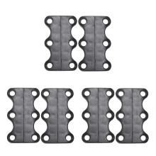 Magnetischer Schuhverschluss, Schnellverschluss für Schnürsenkel, 3 Paar (Schwarz)