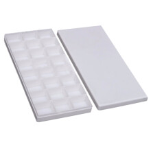 Minghua White 24 Alternativen Farbbehälter Künstler Öl Aquarell Kunststoffpalette Zubehör