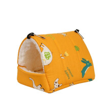 Niedlich bedrucktes Vogelbett, Käfig, Kaninchen-/Eichhörnchenmatte, Kleintierbett, Hängekäfig für Haustiere,