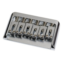 Hartsteg-Sattel ohne Tremolo für 6-saitige Stratocaster und Telecaster E-Gitarren, silber