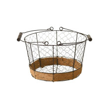 Cesta tejida para frutas y verduras, para artículos pequeños y aperitivos, cesta de almacenamiento,