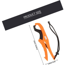 Tragbarer Fischgreifer und Fischgreifclip, großer orangefarbener Angelhalter aus Kunststoff