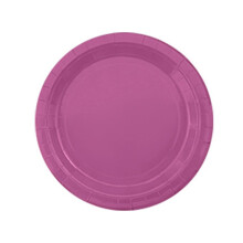 Pappteller für Macarons, Serie „Pure Color“, Obstkuchen, Picknicks, Desserts, 23 cm Durchmesser, lila