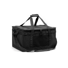 Picnic Bag Outdoor Camping Organizer Bag with Large Capacity for Beach Picnics Road Trips Travel for Family Activities Black