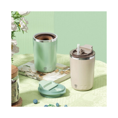 Automatic, self-stirring mug, coffee/milk blender mug, electric mixer, 400 ml, violet 2