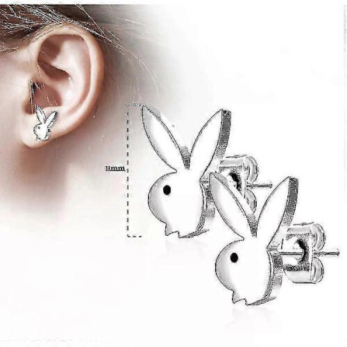2024 Surgical Steel Playboy Bunny Earrings 1
