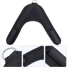 Bauchmuskelgurt V-förmiger Nylon-Kabelzug-Aufsatz 42 cm Fitnessgerät Bauchmuskeltrainingsgurt für Fitnessstudio