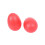 6 Paar rote Kunststoff-Schlaginstrumente in Eierform (Maracas) 4
