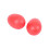 6 Paar rote Kunststoff-Schlaginstrumente in Eierform (Maracas) 2
