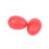 6 Paar rote Kunststoff-Schlaginstrumente in Eierform (Maracas) 3