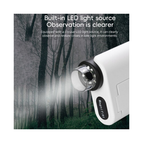 DV microscope for children, 1000x microscope with 6 adjustable LED lights, 2-inch LCD with 32 GB memory 1