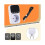 Digital temperature controller, socket thermostat with time sensor probe, heating/cooling switch, 16A EU plug 3