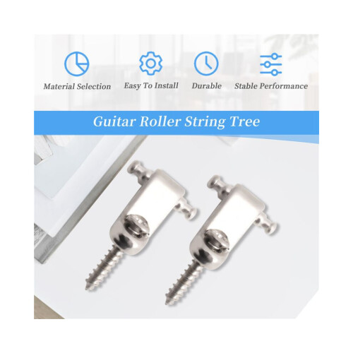 Ein Set aus 2 Saitenniederhaltern für E-Gitarren – Silber 1