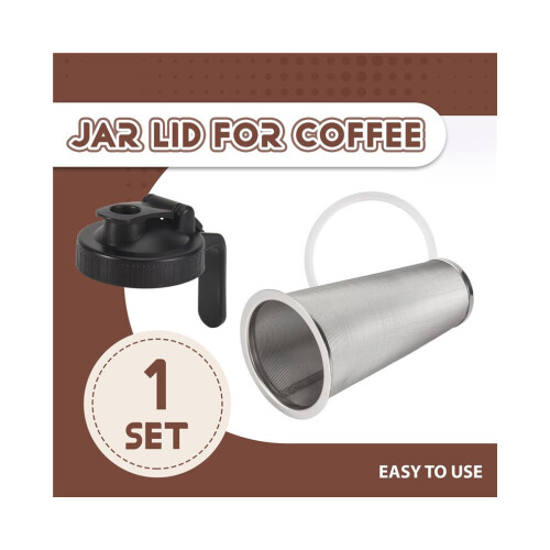 Cold Brew Filter, Cold Brew Coffee Filter, Jar Lid for Coffee Strainer, Cold Brew Maker for 86 mm Jars 2