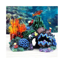 Aquarienharz, Korallenpflanze, Muschel, Riff, Berghöhle, Ornament, Aquariendekoration