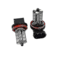 2x H11 H8 H9 RGB LED tågelygtepærer 27SMD 5050 med fjernbetjening
