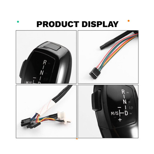 Daumenschaltknauf für 3er BMW E90 E91 E92 E93 (2006–2012), Innenraum, schwarz 2