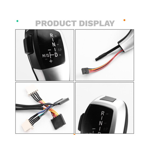 Daumenschaltknauf für 3er BMW E90 E91 E92 E93 (2006–2012), Interieurleisten, silber 1