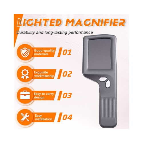 Microscope, hand-held magnifying digital microscope for educational science, portable jeweler's loupe 1