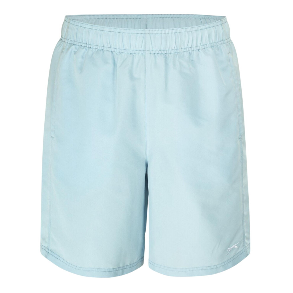 Slazenger (L, Light Blue) Mens Logo Shorts