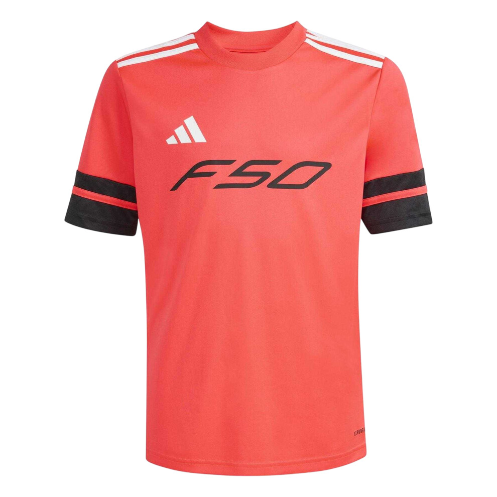 Adidas (13 Years, Red/Black) Childrens/Kids F50 Jersey
