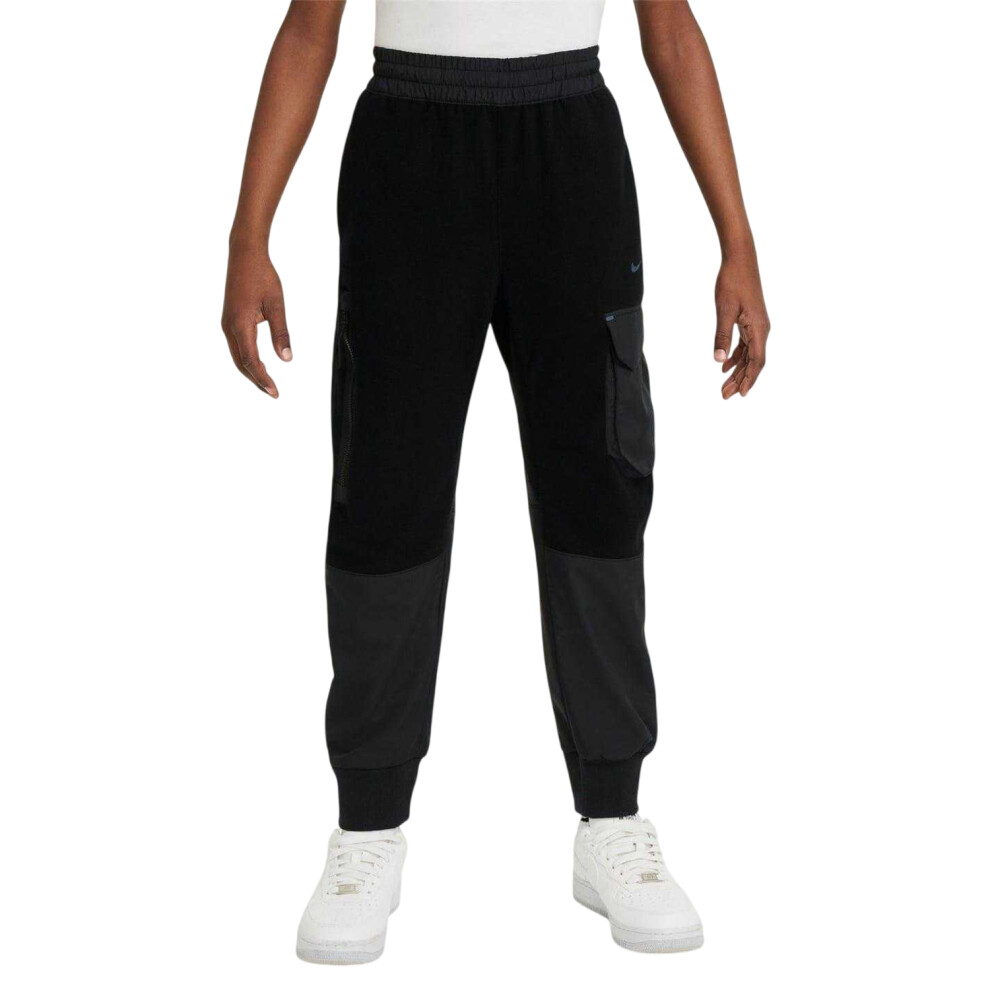 Nike (11-12 Years, Black) Childrens/Kids Sportswear City Fleece Utility Joggers
