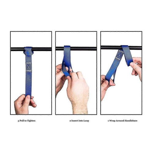 2025 New Soft Loop Tie Down Straps - 1,500 Load Capacity- 6 Pack - Loops For Dirt Bikes,blue 1