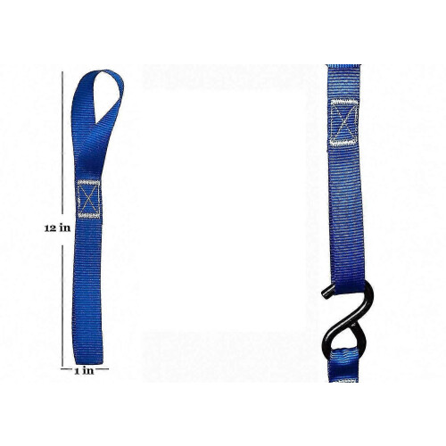 2025 New Soft Loop Tie Down Straps - 1,500 Load Capacity- 6 Pack - Loops For Dirt Bikes,blue 2