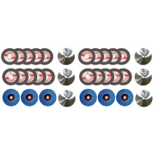 32Pcs 75X10mm Angle Grinding Wheel Set Wood Metal Cutting Disc HSS Carbide Polishing Sheet for 12V Angle Grinder