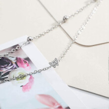 Cavigliere da donna in argento 14 carati a forma di farfalla - Cavigliere regolabili da donna - Gioielli e cavigliere, r