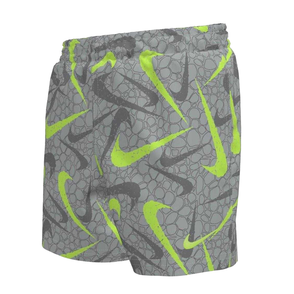 Nike (7-8 Years, Wolf Grey) Boys Patterned Swimming Swim Shorts
