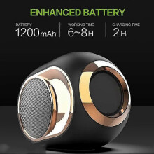 Altoparlante wireless Bluetooth portatile TWS con audio stereo, bassi 3D, impermeabile, vivavoce, accessori, lettore mus