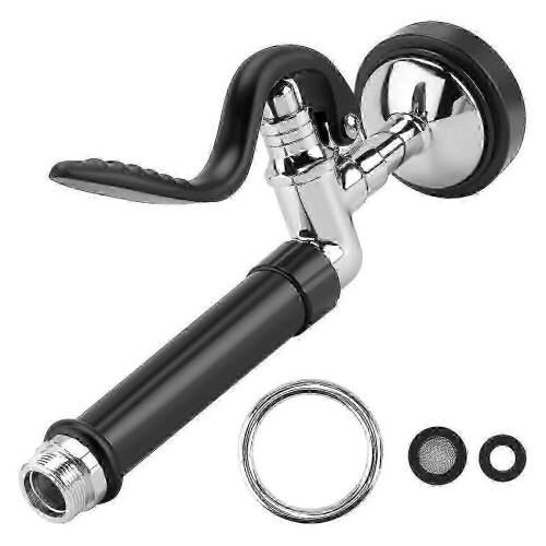 Spruzzatore pre-risciacquo per rubinetto da cucina professionale, cromato (nero) 2