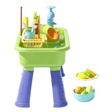 Interactive Water Fun Table With Electric Faucet And-Green