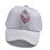 Cute Heart Pattern Baseball Cap For Kids Polyester Fabric-Gray 1