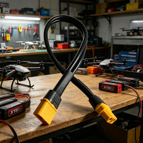 XT60-Stromverlängerungskabel, 12 AWG, schwarzes Kabel,-5 Meter 2