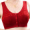 Comfortable Cotton Bra Front Hook Design-Rose red 44 100 1