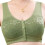 Comfortable Cotton Bra Front Hook Design-Oliv green 44 100 1