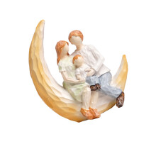 Figurines de famille en résine, Sculpture familiale, Statue-3