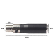 XLR Mini 3-pins hann til 4-pins hunn lydadapterpluggkontakt Hi-Fi-signalkonverteradapter for mikrofon og høyttaler