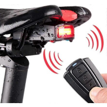 Sykkelalarm baklys, smart sykkelbaklys tyverisikringslampe sykkelalarm baklys