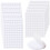 Runde selbstklebende Klettverschlüsse White M 1