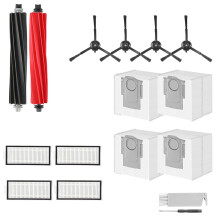 Ersatzteil-Set, kompatibel mit Roborock Q8 Max und Q5 Pro Robotersaugern - Hauptbürsten, Seitenbürsten, HEPA-Filter und Wischmopps