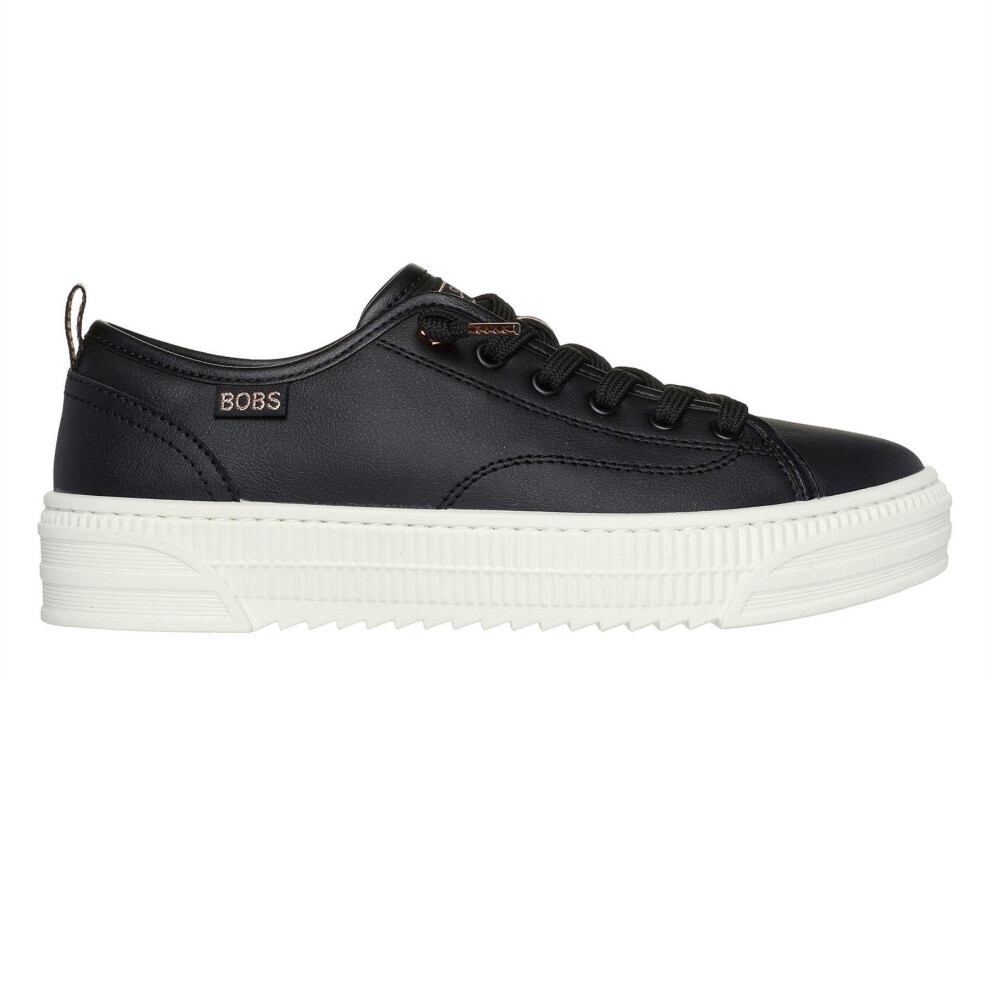 Skechers (4 Uk, Black) Womens/Ladies Bobs Copa Platform Trainers